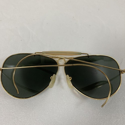 Gafas de sol Ray-Ban Shooter Bausch & Lomb Teardrop RB3 vintage verde medio usadas - Imagen 7 de 9