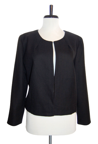 NEU J CREW schwarz fein Fischgrät Spitze Kleid Jacke Blazer 12 - Bild 1 von 9