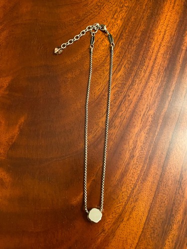 SABIKA CLASSIC ONE STONE GRAY NECKLACE - Picture 2 of 3