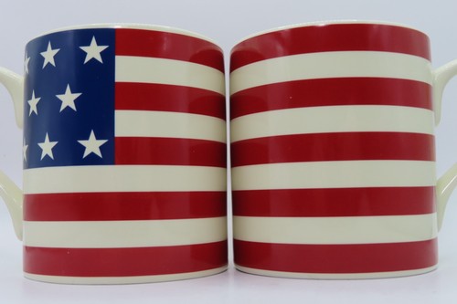 Ralph Lauren Hamptons Bandera EE. UU. Taza de Café Taza Roja Blanca Azul Patriótica Juego de 2 - Imagen 5 de 15