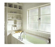 Decorative Static Cling Window Film - Crackled Glass 36 in x 6.5 ft