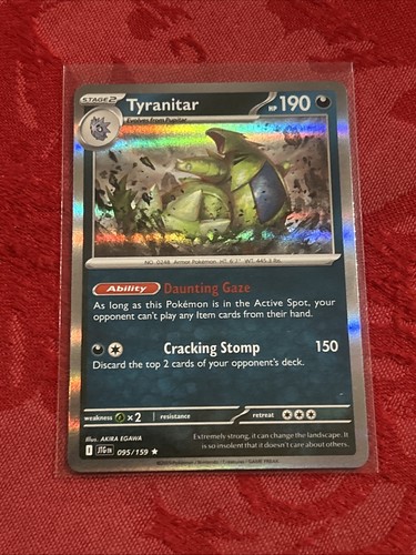 Holo Pokemon - Tyranitar - Journey Together JTG SV09) 095/159 Rare Holofoil - Picture 6 of 7