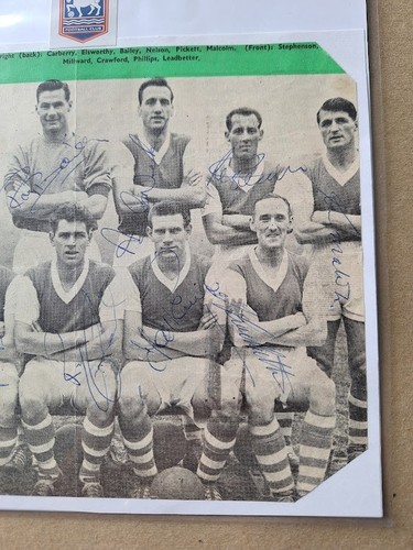 IPSWICH TOWN 1961-62 LEAGUE CHAMPIONS FULLY HAND-SIGNED (11) PHOTOCARD - Picture 3 of 4