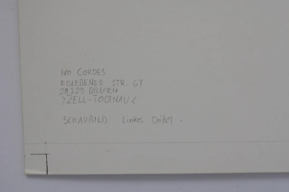 Ivo Cordes Originalzeichnung/Schaubild Modelleisenbahn "Zell-Todtnau" 2-tlg(G17) - Bild 4 von 4