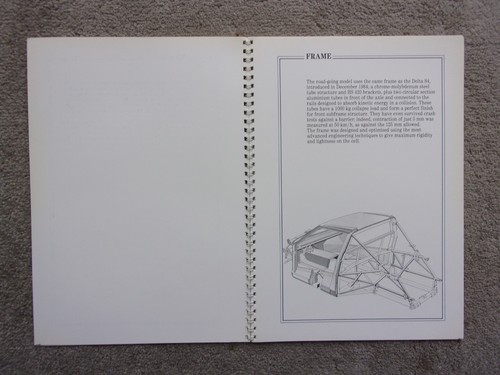 LANCIA DELTA S4 ROAD CAR orig 1985 Full English Text Press Pack with Photos etc - Bild 10 von 18