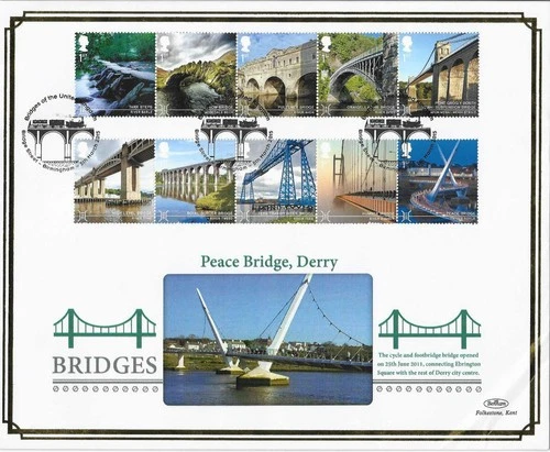 2015 British Bridges On  Superb Benham BLCS First Day Cover
