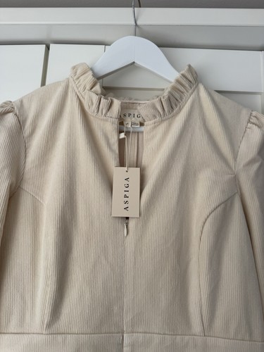 Aspiga Zip Front Stretch Corduroy Jumpsuit Size M - Picture 8 of 12