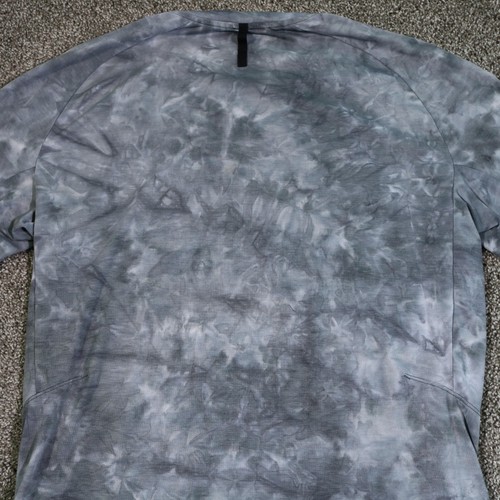Lululemon Always Agile Short Sleeve Shirt Mens Large Gray Tie Dye Barry's Tshirt - Picture 7 of 12