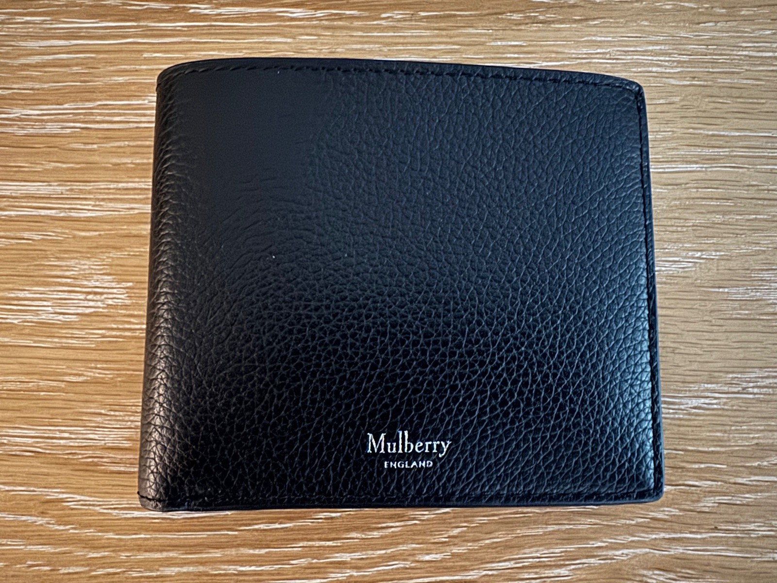 Mulberry 8 Card Men’s Wallet - Black - Classic Grain Leather - Brand New Boxed