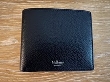 Mulberry 8 Card Men’s Wallet - Black - Classic Grain Leather - Brand New Boxed