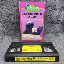 My Sesame Street Home Video: Learning About Letters VHS Tape 1986 Cartoon Show