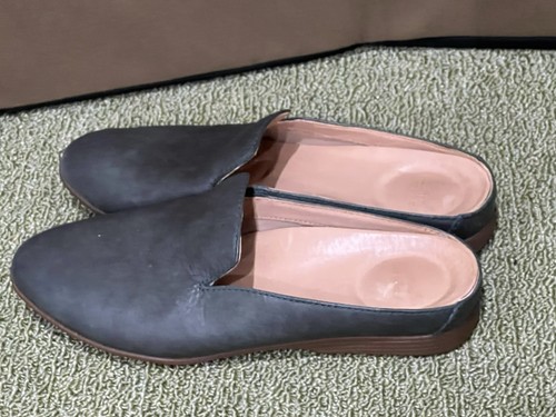 Dansko Damen 36/5,5 Lexie Pantoletten Sandalen Schuhe grün Leder Slipper Loafer flach - Bild 7 von 8