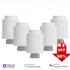 Smart TRV Thermostatic Valve Thermostat Radiator Temperature Controller Voice