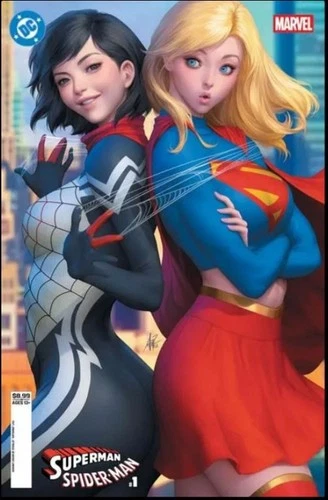 DC & Marvel Superman & Amazing Spider-Man #1 Artgerm Variant NM