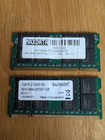 2x 1 GB DDR2 SDRAM PC2-5300S DDR2-667 SEN12864C2B72EP-30R SO DIMM 200-pol. RAM