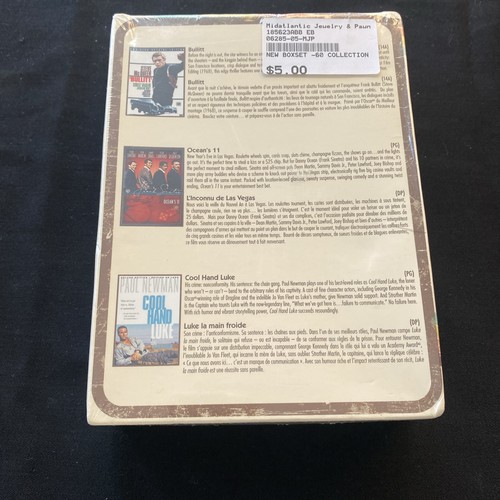 Warner 60s Collection DVD 3 Movie Box Set Bullitt Oceans 11 Cool Hand Luke - Picture 2 of 5