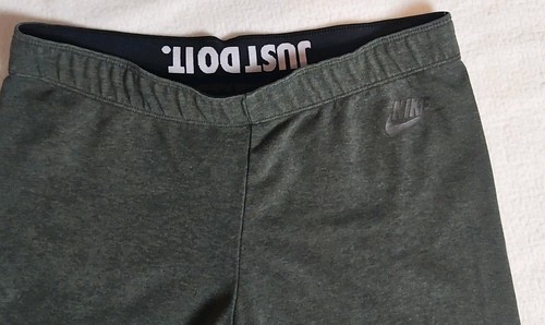 NIKE JUST DO IT Leg-A-See Leggings Women's Medium Green Ankle Length - Picture 8 of 8