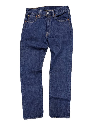 Pantalones de mezclilla Levi's 501 lavado oscuro para hombre 30x30 (30x28,5) pierna recta azul