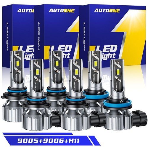 9005/9006/H11 LED HEADLIGHT BULBS KIT CANBUS ERROR FREE HIGH/LOW 6000K WHITE 12V - Picture 15 of 15