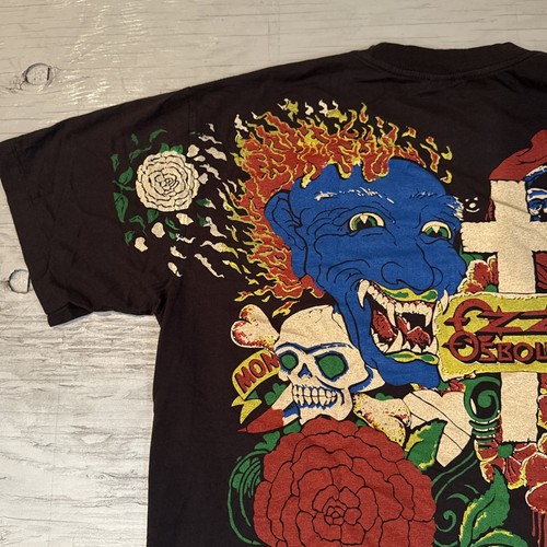 Vintage 1992 Giant Ozzy Osbourne Tattoo All Over Print AOP Band Shirt Gr. XL - Bild 24 von 24