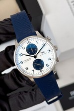 IWC Portugieser Chronograph Stainless Steel White Dial 41mm IW371620 Complete