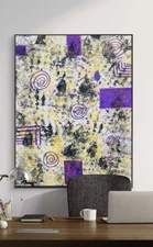 MARY'S Original Art 11x14 Canvas Contemporary Art, Modern Home, Museum Decor