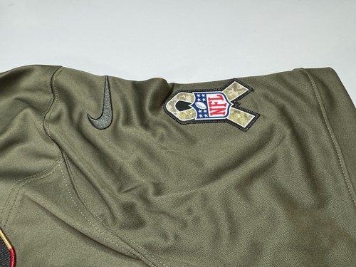 Authentic Large George Kittle #85 Salute To Service Jersey Olive 49ers - Picture 5 of 11