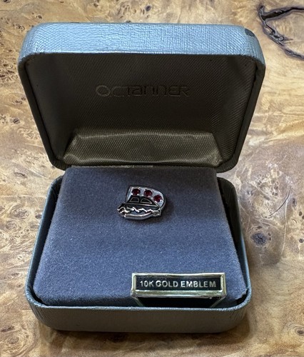 OC Tanner Service Emblem Pin 10K Rubies Clutch & Tie Clip NIB - Picture 7 of 9