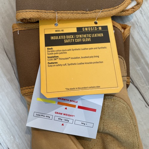 Carhartt Herren XL Thermo Duck Kunstleder Sicherheitsmanschette Handschuh - Bild 4 von 5