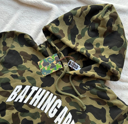 Bape Green Camo Arch Logo Hoodie - 3XL - Brandneu - Authentisch - Bild 2 von 2