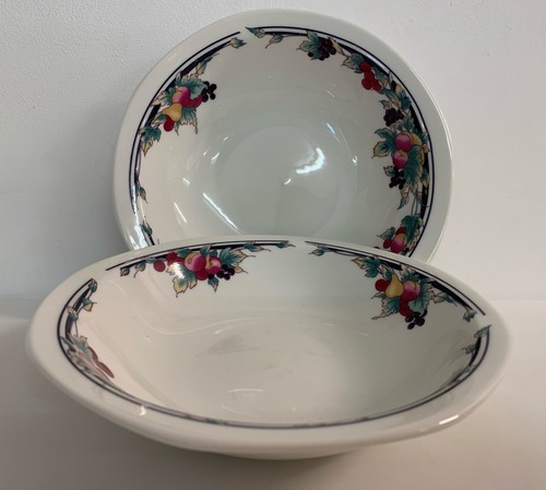 Vintage Royal Doulton Autumns Glory 2 Müslischalen / Suppenschalen
