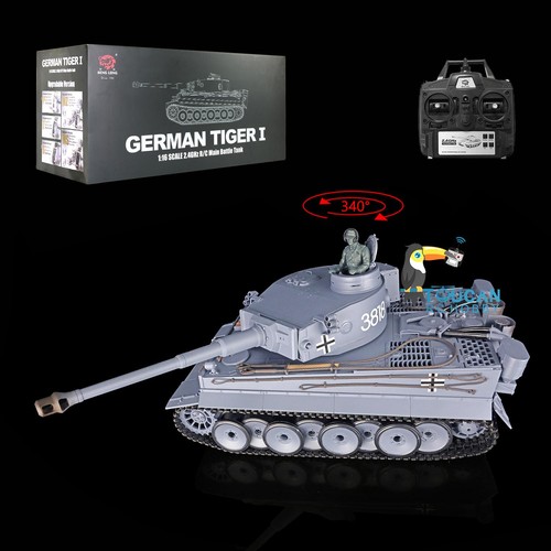 Tanque RC German Tiger I modelo 3818 Henglong 1/16 7.0 plástico RTR 2.4Ghz stock EE. UU. - Imagen 3 de 16