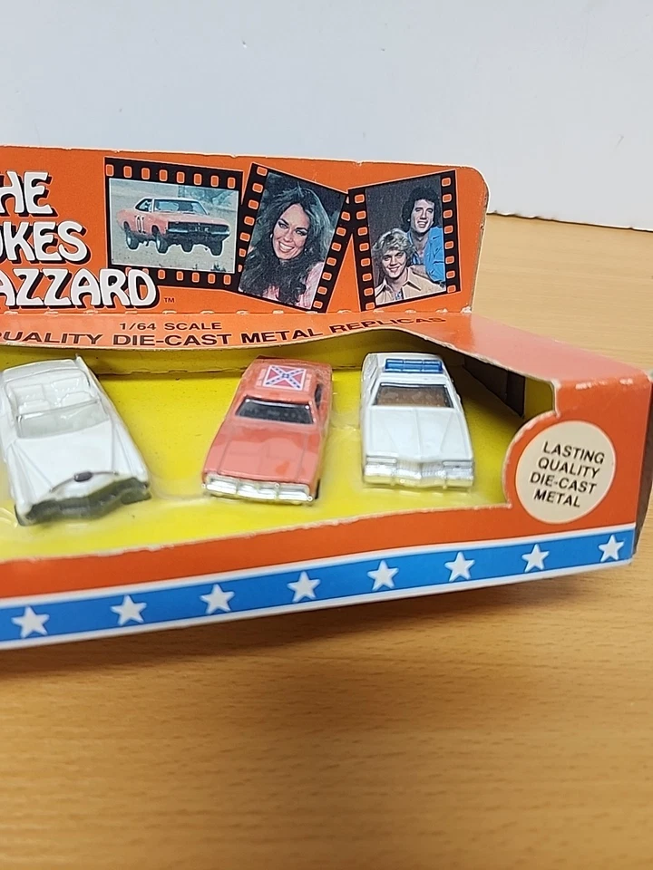 The Dukes Of Hazzard 1/64 1981 Original Toy with General Lee, Boss Hog, and Cars - Image 4 of 4