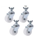 Set of 4 Casters for Electric Oil Heater Wheels with 8mm Screw Diameter