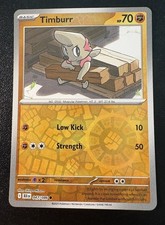 Pokemon Timburr, 047/086 Reverse Holo - SV: Black Bolt | NM ENGLISH