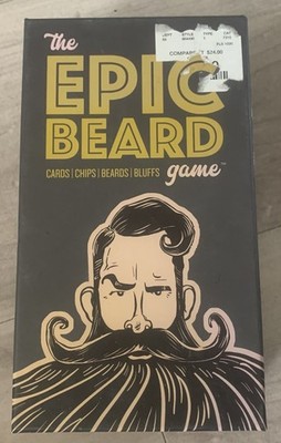 The Epic Beard Game Cards Chips Beards Bluffing Game New In Box
