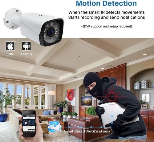 5MP AHD CCTV Bullet Camera - 6x LED 40M Night Vision Add-On Security - Picture 8 of 8