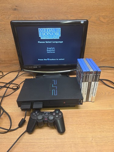 Sony PlayStation 2 Schwarz Spielekonsole