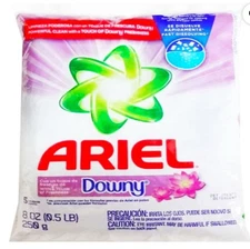 Ariel Powder Laundry Detergent with Downy Freshness – 0.55 lb (250g) – Compact