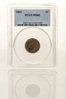 1863 Indian Cent PCGS MS62