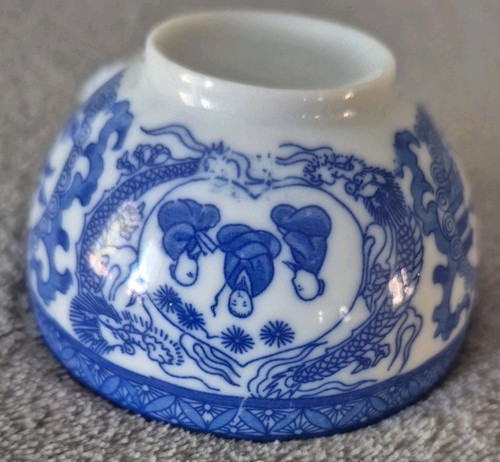 Porzellan Tasse und Untertasse asiatisches Dekor blau-weiß - Bild 16 von 24