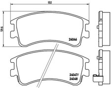 BREMBO Bremsbelagsatz Scheibenbremse PRIME P 49 032 für MAZDA GG GY Station GGEP