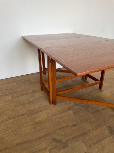Vintage Danish Mid-Century Teak Drop Leaf Dining Table – Extendable - Picture 15 of 15
