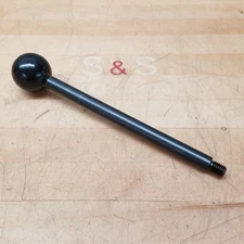 McMaster Carr 6402K18 Black Steel Lever Handle With Black Plastic Knob Grip