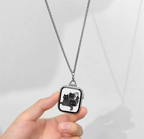 INS Creative Edelstahl Sport Halskette für Apple Watch 9 8 7 6 5 4 3 2 SE - Bild 4 von 13