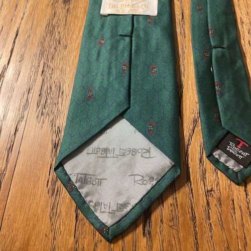 Vintage EUC Robert Talbott Geometric Silk Tie USA Hand Sewn UK Hand Printed - Picture 7 of 13