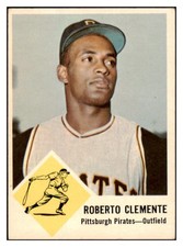 1963 FLEER # 56 ROBERTO CLEMENTE PIRATES EX+/EX-MT 456304 (KYCARDS)