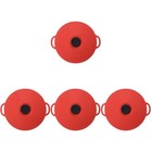 4 Count Silikon Deckel Universal Pfannendeckel Lebensmittelbehälter