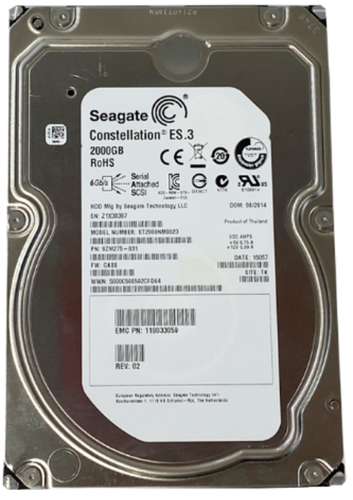 SEAGATE ST2000NM0023 2TB HDD 3.5" SAS-2 6GB/S 7.2K RPM 128MB CACHE - SERVIDORES - Afbeelding 2 van 9