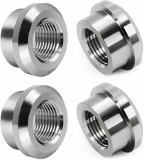 Aluminum 3/8" NPT Female Weld on Bung Weldable Fitting 4PCS